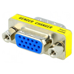 Adaptor D-Sub 15pin HD tată la mamă | Electronic-mag.ro | Componente Electronice