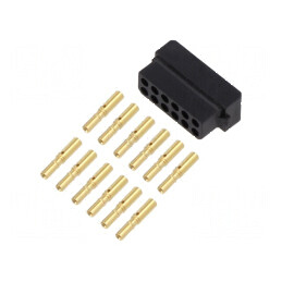 Conector cablu-cablu/PCB mufă mamă 12 PIN Datamate L-Tek | Electronic-mag.ro | Componente Electronice