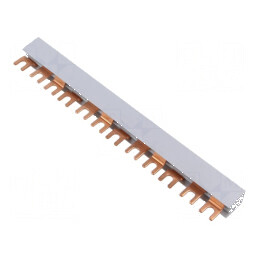 Bară colectoare 16mm² Poli: 3 Unom: 400V 100A tip pieptene | Electronic-mag.ro | Componente Electronice