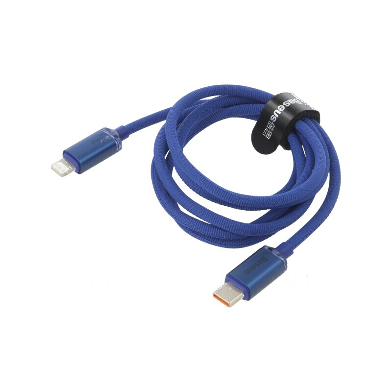 Cablu USB 2.0 Apple Lightning și USB C 1,2m albastru | Electronic-mag.ro | Componente Electronice