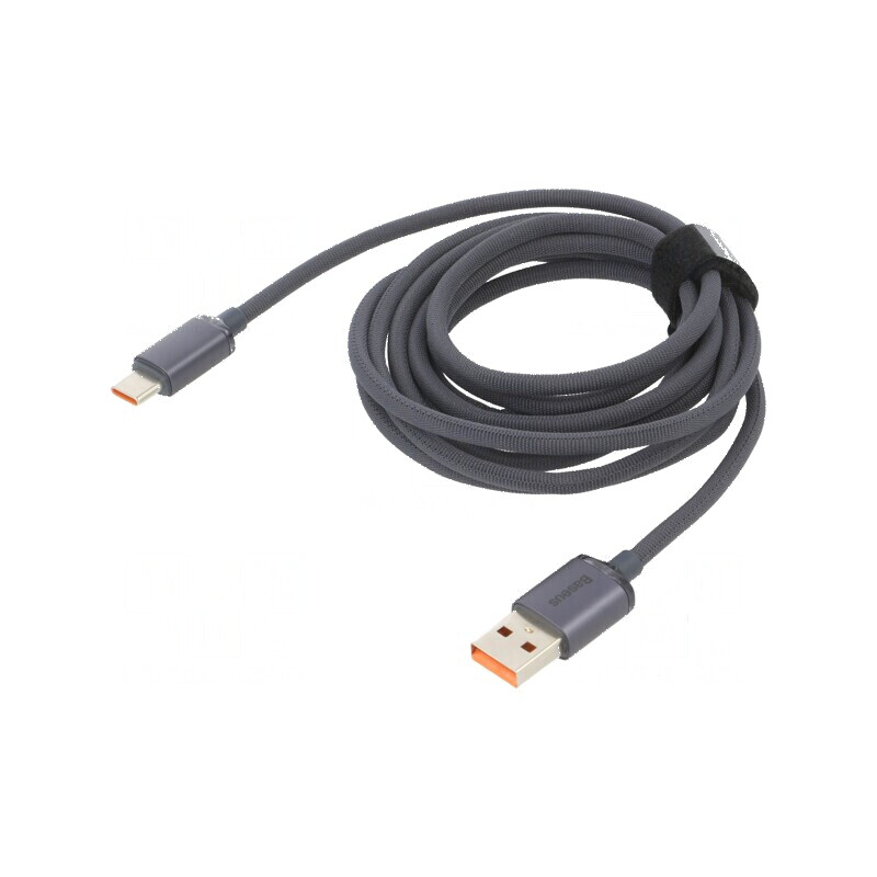 Cablu USB 2.0 A la C 2m negru textil 100W | Electronic-mag.ro | Componente Electronice Cablu USB 2.0 A la C 2m negru textil 100W | Electronic-mag.ro | Componente Electronice