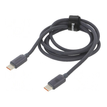 Cablu USB 2.0 USB C 1,2m negru textil | Electronic-mag.ro | Componente Electronice