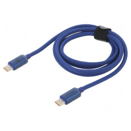 Cablu USB 2.0 USB C 1,2m albastru 100W | Electronic-mag.ro | Componente Electronice