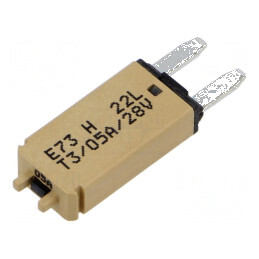 Siguranţă termică 5A 12VDC auto 12,45mm E73 | Electronic-mag.ro | Componente Electronice