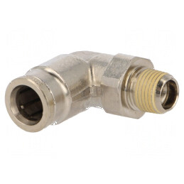 Racord push-in unghi alamă nichelată BSP 1/8 | Electronic-mag.ro | Componente Electronice