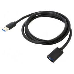 Cablu USB 3.0 A-A 1,5m Negru | Electronic-mag.ro | Componente Electronice