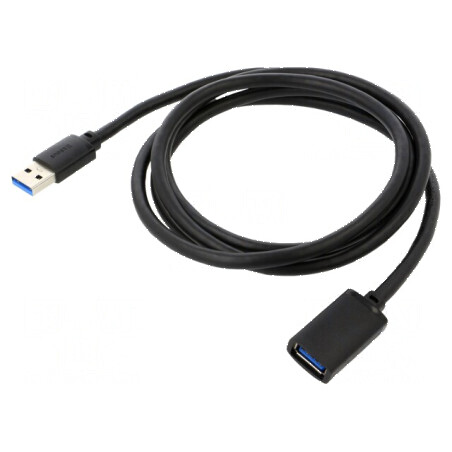 Cablu USB 3.0 A-A 1,5m Negru | Electronic-mag.ro | Componente Electronice