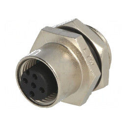 Conector M12 soclu PIN 5 mamă A-DeviceNet CANopen 60V | Electronic-mag.ro | Componente Electronice