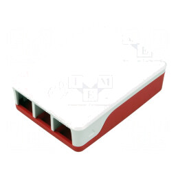 Carcasa Raspberry Pi 4 Albă și Roșie - Accesorii | Electronic-mag.ro | Componente Electronice