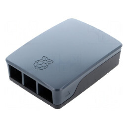 Carcasă Raspberry Pi 4 Neagră/Gri | Electronic-mag.ro | Componente Electronice