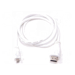 Cablu de conectare alb 1m | Electronic-mag.ro | Componente Electronice