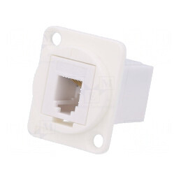 Adaptor FT 4p4c RJ9, 19x24mm, priză din ambele părţi | Electronic-mag.ro | Componente Electronice
