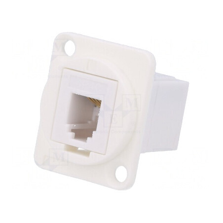 Adaptor FT 4p4c RJ9, 19x24mm, priză din ambele părţi | Electronic-mag.ro | Componente Electronice