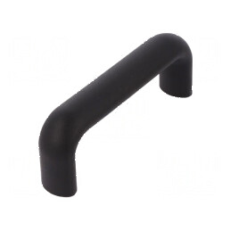 Suport tehnopolimer PP negru 49mm x 134mm x 25mm cu manetă | Electronic-mag.ro | Componente Electronice