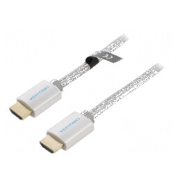 Cablu HDMI 2.0 5m cu mufă HDMI din ambele părţi, PVC textilă | Electronic-mag.ro | Componente Electronice