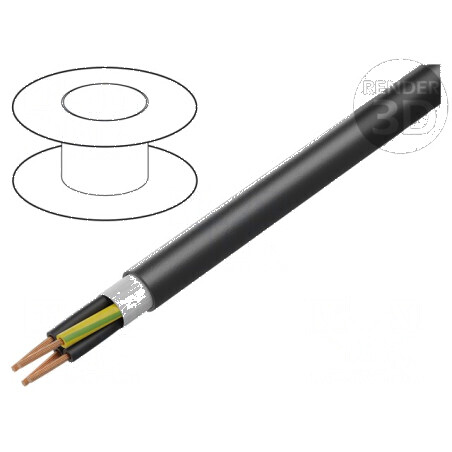 Cablu de alimentare ÖLFLEX® CHAIN 896 P 4G1,5mm2 PUR negru | Electronic-mag.ro | Componente Electronice
