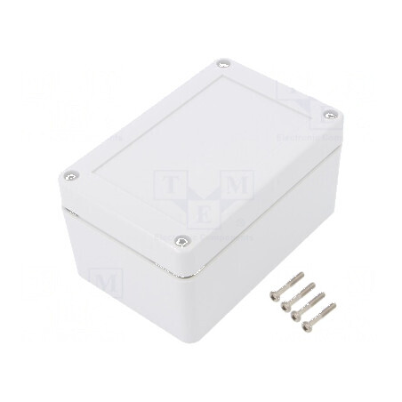 Carcasă universală 80mm x 120mm x 60mm cu bucșă din alamă | Electronic-mag.ro | Componente Electronice