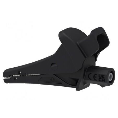 Bornă crocodil 20A neagră cu capacitate prindere max. 25mm 1,5kV | Electronic-mag.ro | Componente Electronice