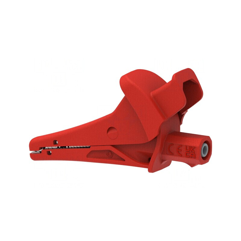 Bornă crocodil 20A roșie pentru cablu max. 25mm, 1,5kV | Electronic-mag.ro | Componente Electronice Bornă crocodil 20A roșie pentru cablu max. 25mm, 1,5kV | Electronic-mag.ro | Componente Electronice