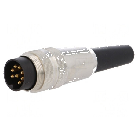 Conector M16 mufă tată lipire cablu PIN 8 5A 60V drept | Electronic-mag.ro | Componente Electronice