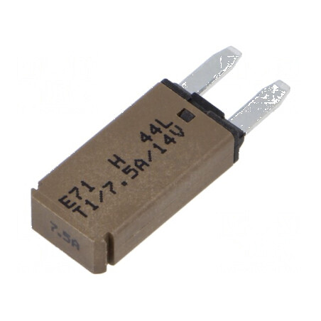 Siguranță termică 7,5A 12VDC auto 12,45mm E71 | Electronic-mag.ro | Componente Electronice