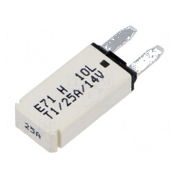 Siguranţă termică 25A 12VDC auto 12,45mm E71 | Electronic-mag.ro | Componente Electronice