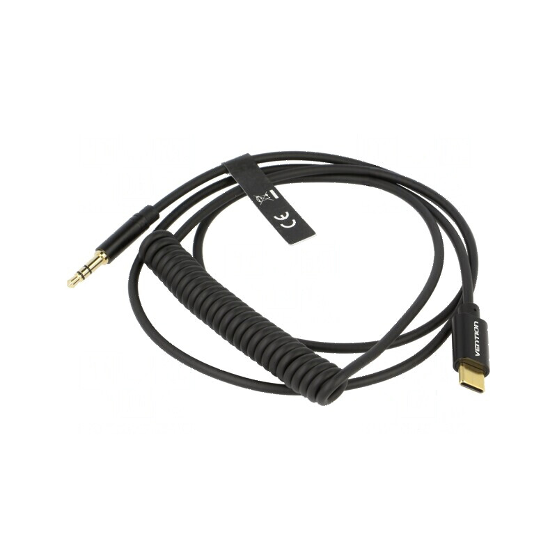 Cablu Jack 3,5mm USB C 1,5m negru cu mufă aurită | Electronic-mag.ro | Componente Electronice Cablu Jack 3,5mm USB C 1,5m negru cu mufă aurită | Electronic-mag.ro | Componente Electronice