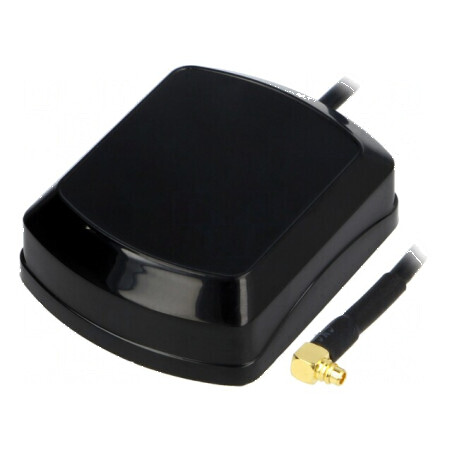 Antenă interioară GPS MMCX-B cu mufă în unghi și cablu de 5m, tip magnet | Electronic-mag.ro | Componente Electronice