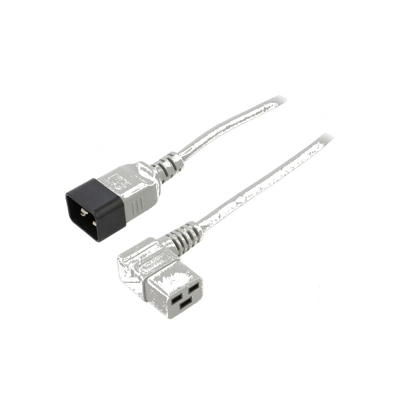 Cablu IEC C19 mamă unghiat la IEC C20 tată 1,8m 3x1,5mm2 PVC | Electronic-mag.ro | Componente Electronice Cablu IEC C19 mamă unghiat la IEC C20 tată 1,8m 3x1,5mm2 PVC | Electronic-mag.ro | Componente Electronice