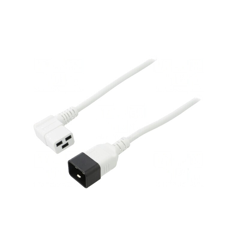 Cablu IEC C19 mamă unghi, C20 tată, 1,8m, 3x1,5mm² PVC | Electronic-mag.ro | Componente Electronice Cablu IEC C19 mamă unghi, C20 tată, 1,8m, 3x1,5mm² PVC | Electronic-mag.ro | Componente Electronice