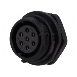 Soclu SP21 mamă IP68 15A 500V pentru lipire 1,5mm2 -25÷85°C | Electronic-mag.ro | Componente Electronice