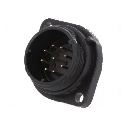 Soclu SP21 tată PIN 9 IP68 5A 500V 0,75mm2 -25÷85°C | Electronic-mag.ro | Componente Electronice