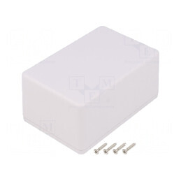 Carcasă universală ABS albă IP40 70mm x 105mm x 50mm | Electronic-mag.ro | Componente Electronice