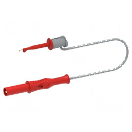 Cablu de măsurare 60VDC 30VAC 6A 0,1m roşu | Electronic-mag.ro | Componente Electronice
