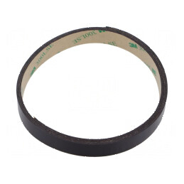 Bandă magnetică acril maro 12mm x 1m, grosime 0,84mm, rezistentă -40÷71°C | Electronic-mag.ro | Componente Electronice