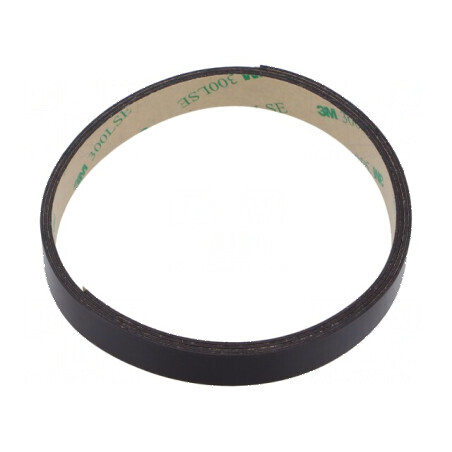 Bandă magnetică acril maro 12mm x 1m, grosime 0,84mm, rezistentă -40÷71°C | Electronic-mag.ro | Componente Electronice