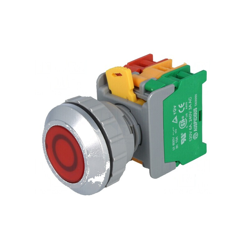 Comutator acționat prin apăsare 30mm Poz.i 2 NC NO | Electronic-mag.ro | Componente Electronice Comutator acționat prin apăsare 30mm Poz.i 2 NC NO | Electronic-mag.ro | Componente Electronice