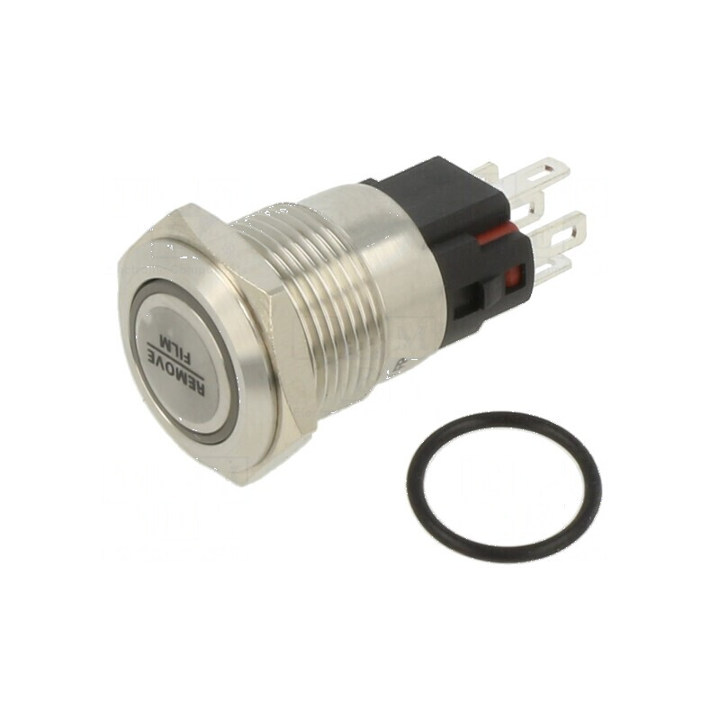 Comutator anti-vandalism Poz 2 SPDT 0,5A 220VAC IP40 verde | Electronic-mag.ro | Componente Electronice