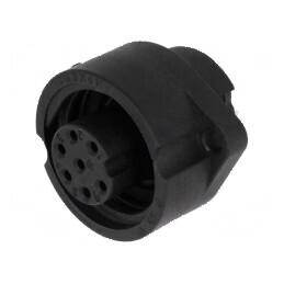 Conector circular soclu PIN 7 mamă lipire ECOMATE C016 | Electronic-mag.ro | Componente Electronice