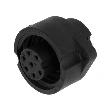 Conector circular soclu PIN 7 mamă lipire ECOMATE C016 | Electronic-mag.ro | Componente Electronice