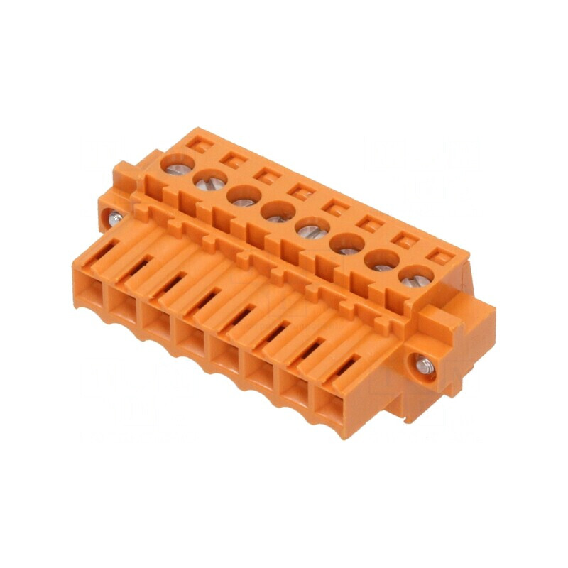 Regletă de conexiuni deconectabilă 3,5mm cu 8 piste drept mufă | Electronic-mag.ro | Componente Electronice
