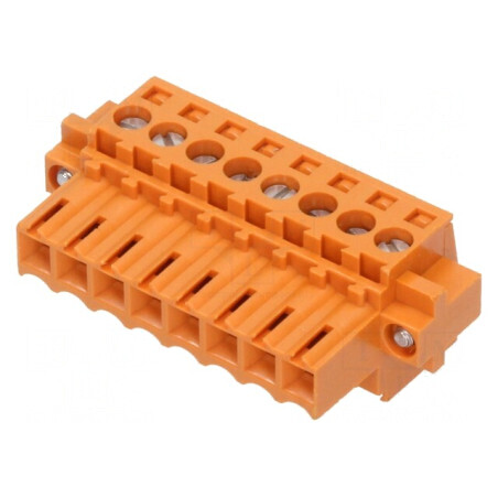 Regletă de conexiuni deconectabilă 3,5mm cu 8 piste drept mufă | Electronic-mag.ro | Componente Electronice