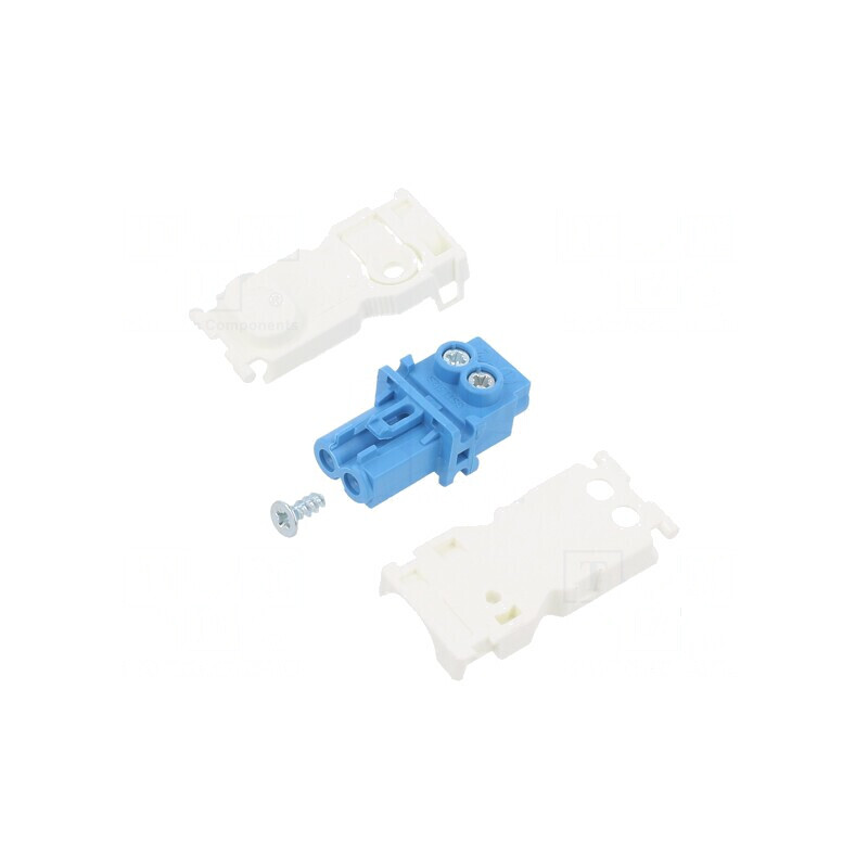 Mufă mamă 24-48VDC 025 albastră | Electronic-mag.ro | Componente Electronice