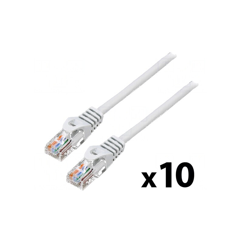 Cablu patch U/UTP 5e litat CCA PVC gri 1,5m 26AWG | Electronic-mag.ro | Componente Electronice