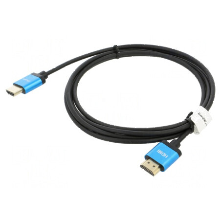 Cablu HDMI 2.0 Slim PVC 1.8m cu Mufe din Ambele Părți | Electronic-mag.ro | Componente Electronice