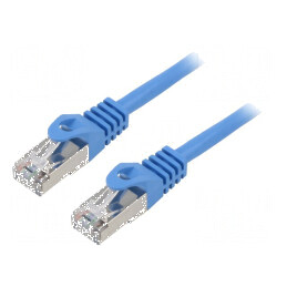 Patch cord F/UTP 6 litat CCA PVC albastru 20m 26AWG | Electronic-mag.ro | Componente Electronice