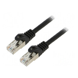 Cabluri patch F/UTP 6 litat CCA PVC negru 20m 26AWG | Electronic-mag.ro | Componente Electronice