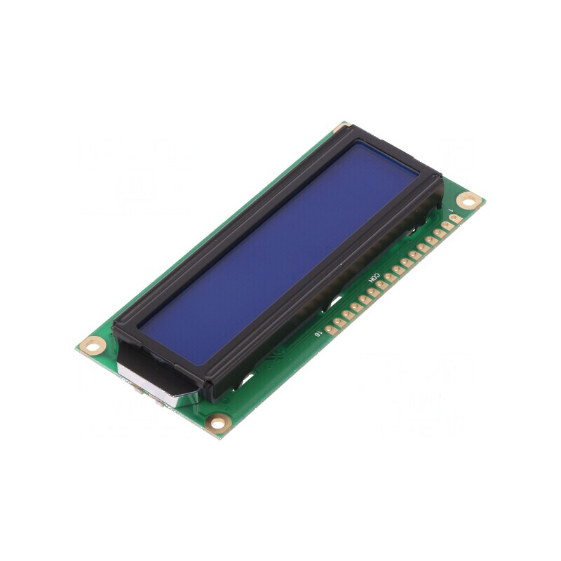 Afișaj LCD alfanumeric STN 16x2 albastru cu LED negativ | Electronic-mag.ro | Componente Electronice Afișaj LCD alfanumeric STN 16x2 albastru cu LED negativ | Electronic-mag.ro | Componente Electronice
