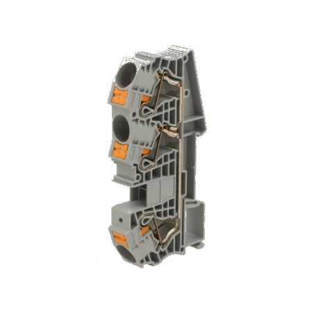 Conector termic de îmbinare pentru șine 0,5-25mm², 3 borne, gri, tip push-in | Electronic-mag.ro | Componente Electronice