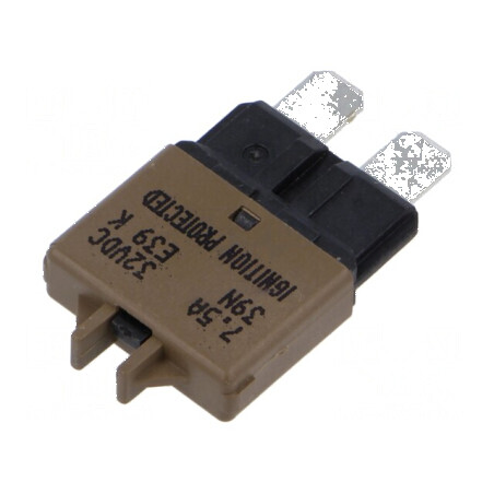Siguranţă termică 7,5A 32VDC auto 19,75mm E39 | Electronic-mag.ro | Componente Electronice